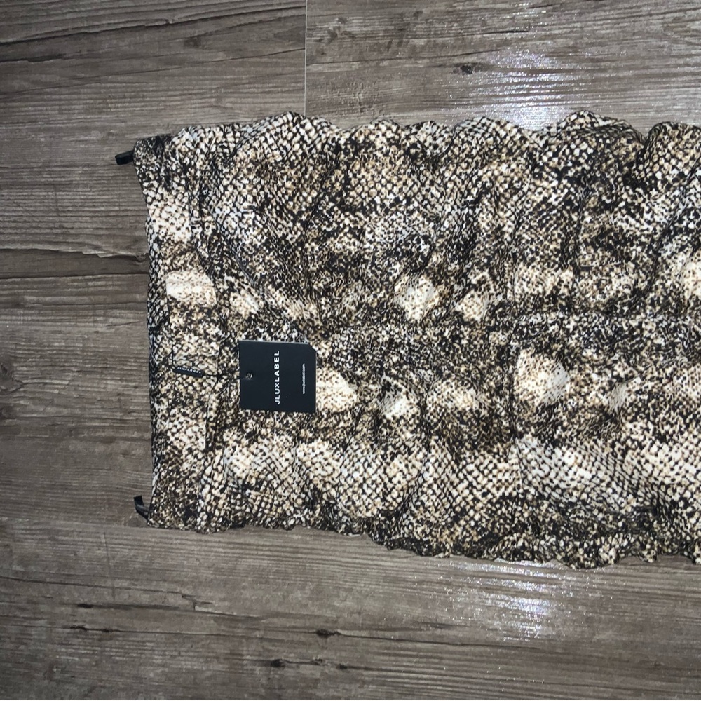 snakeskin bodycon midi skirt